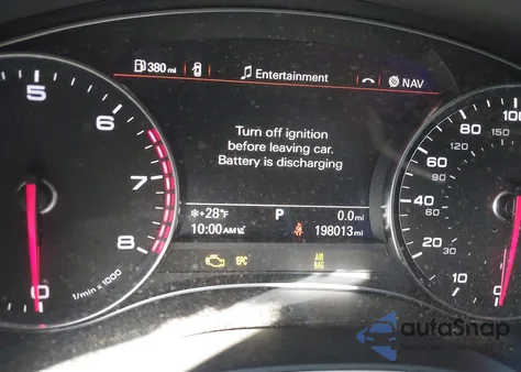 2014 Audi A6 3.0T Premium Plus from USA, damaged, VIN WAUHGAFC9EN128587